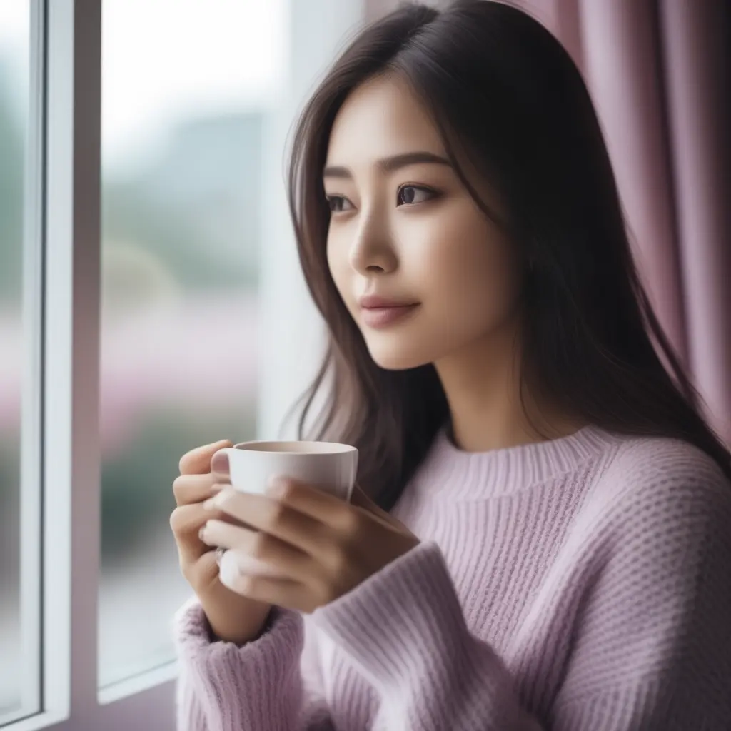 Woman Drinking Coffee